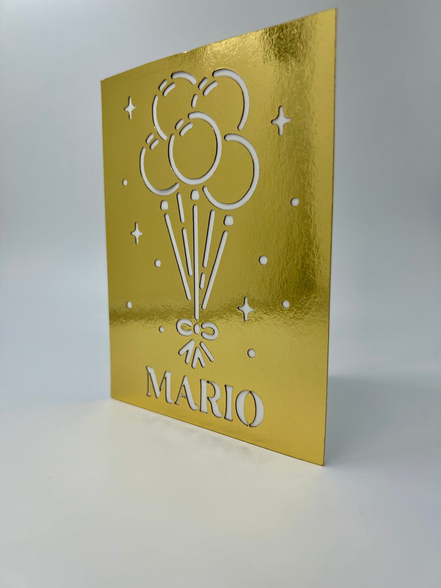 Personalized Birthday Card - Balloons